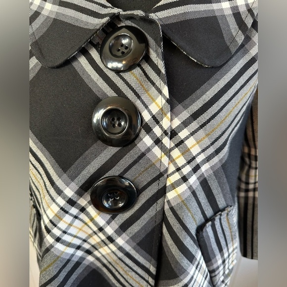 Fang Women’s Black and White Plaid Jacket Size Small - Picture 10 of 11